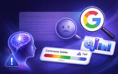 Contraste faible : pourquoi notre cerveau peine à lire… et pourquoi Google n’aime pas ça